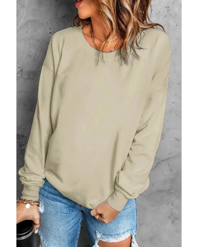 Azura Exchange Plain Crew Neck Pullover Sweatshirt - 2XL Soft-touch sweaters