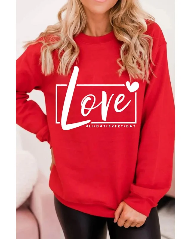 Azura Exchange Love Graphic Sweatshirt - XL Women's fashion sweaters sale