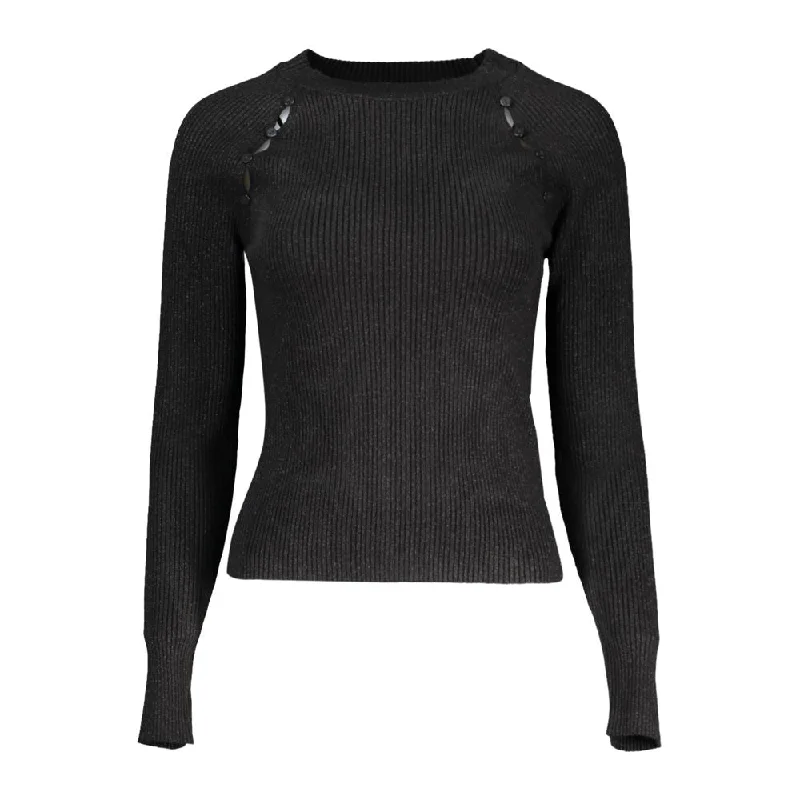 Black Polyester Sweater Zara sweaters