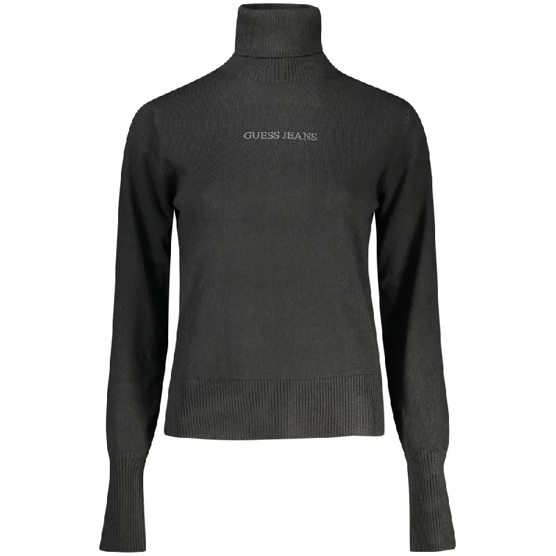 Black Polyester Sweater Thermal sweaters