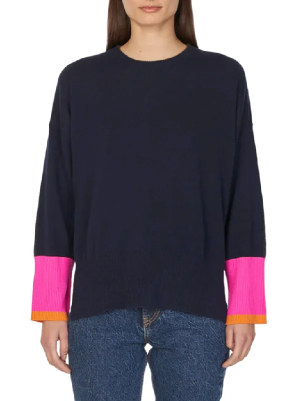 Colour Blocked Relaxed Crew - AUTUMN CASHMERE Best sweaters for hiking