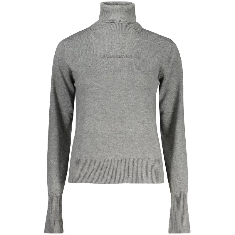 Gray Polyester Sweater Outdoor sweaters