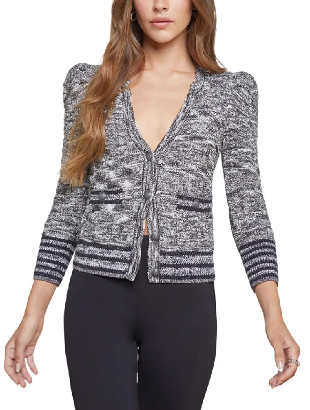 Jenni Waffle Stitch Cardigan - L’AGENCE Christmas sweaters