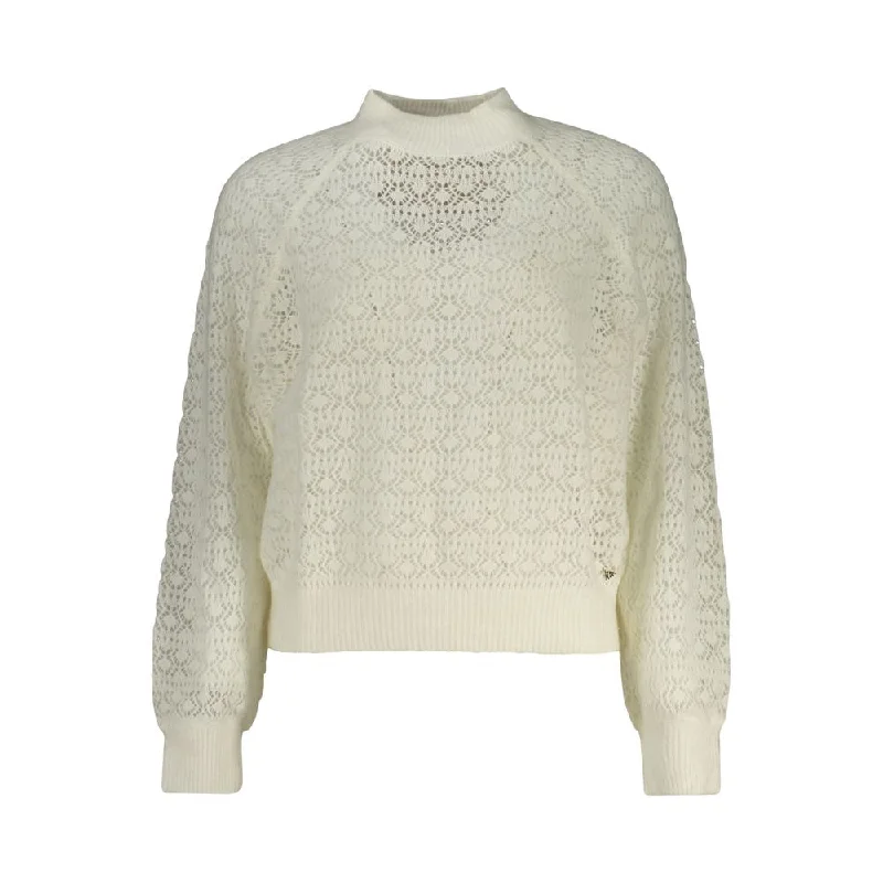 White Alpaca Sweater Wrinkle-resistant sweaters