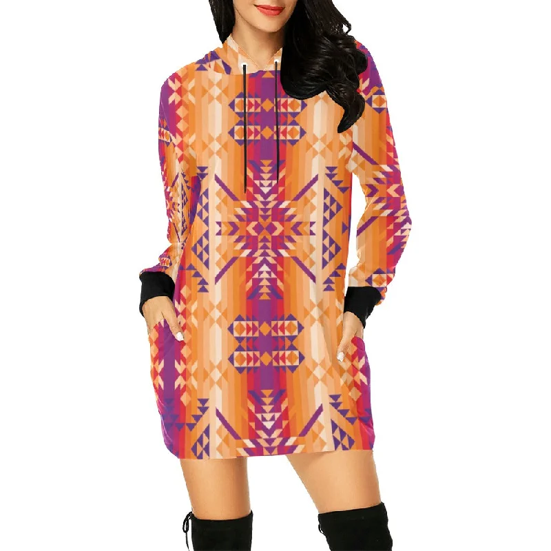 Desert Geo Hoodie Dress Must-have mini dresses for this season