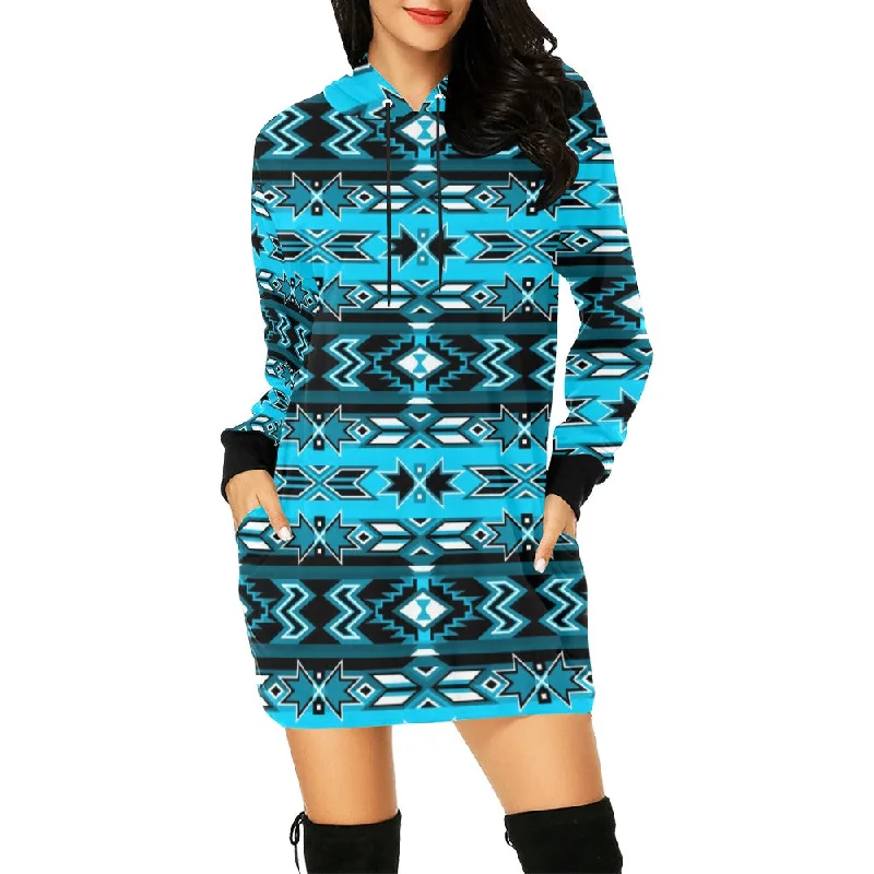 Northern Journey Hoodie Dress Flowy mini dresses