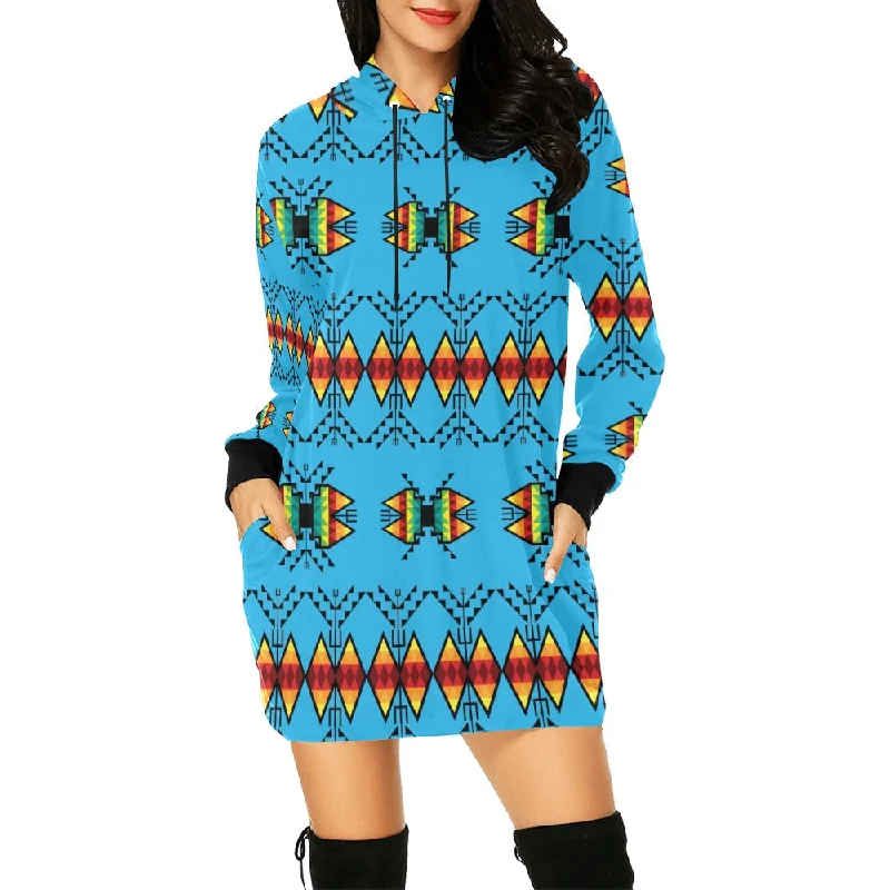 Sacred Trust Sky Hoodie Dress Office mini dresses