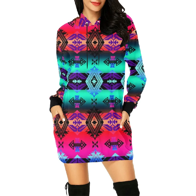 Sovereign Nation Sunrise Hoodie Dress Women's trendy mini dresses sale