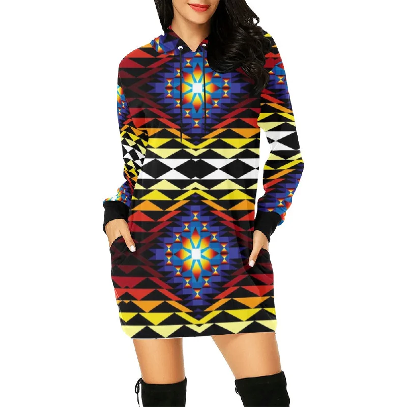 Sunset Blanket Hoodie Dress Forever 21 mini dresses