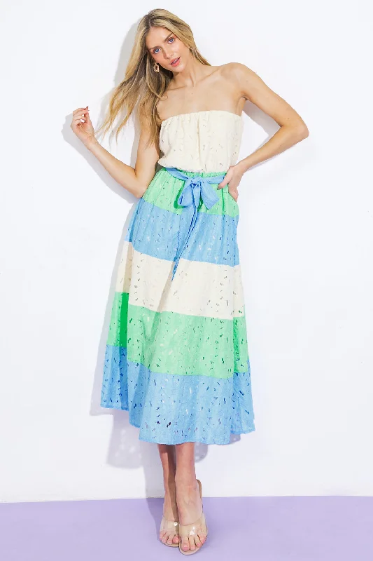 TAKE ME TO CABO WOVEN MIDI DRESS Chiffon midi dresses