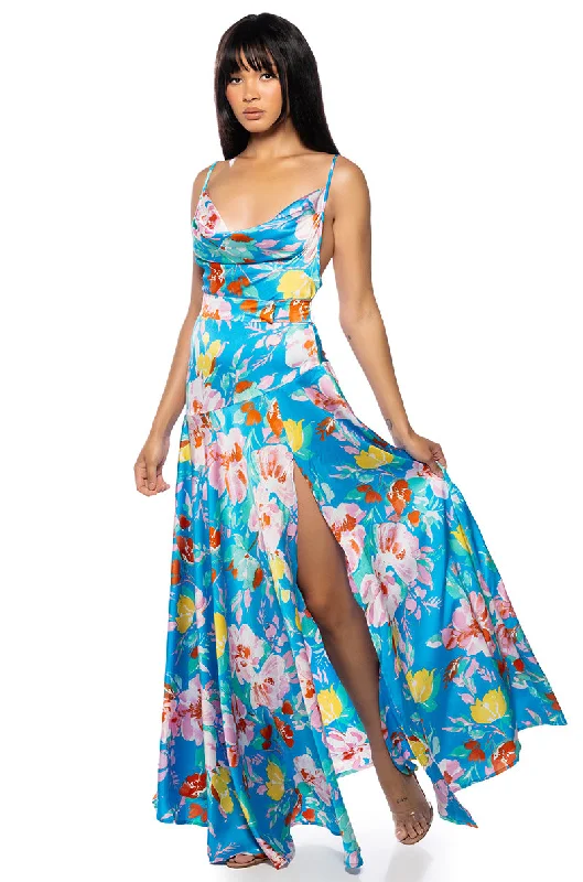 MELODY FLORAL MAXI DRESS Women's trendy maxi dresses sale