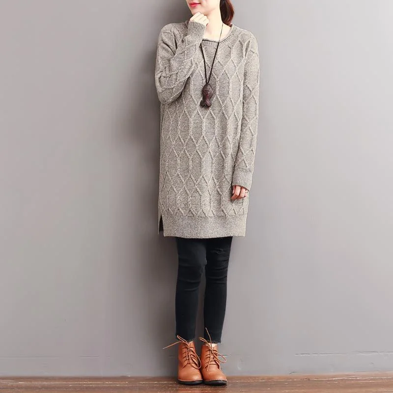 winter camel cable knit sweater dresses oversized Turtleneck Sweater Dress