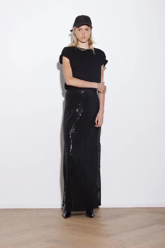 ARAMIS SKIRT LONG BLACK Chic Maxi Dress