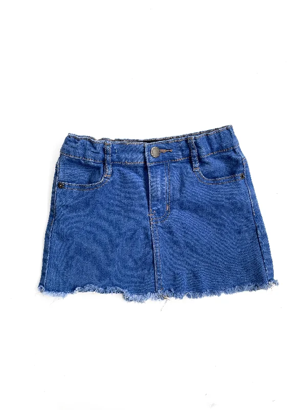 Cotton on denim skirt (5Y) Embroidered Denim Skirt