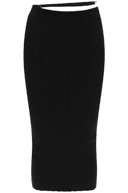 "longuette the pr 241KN362 2358 BLACK Maxi Skirt Fashion