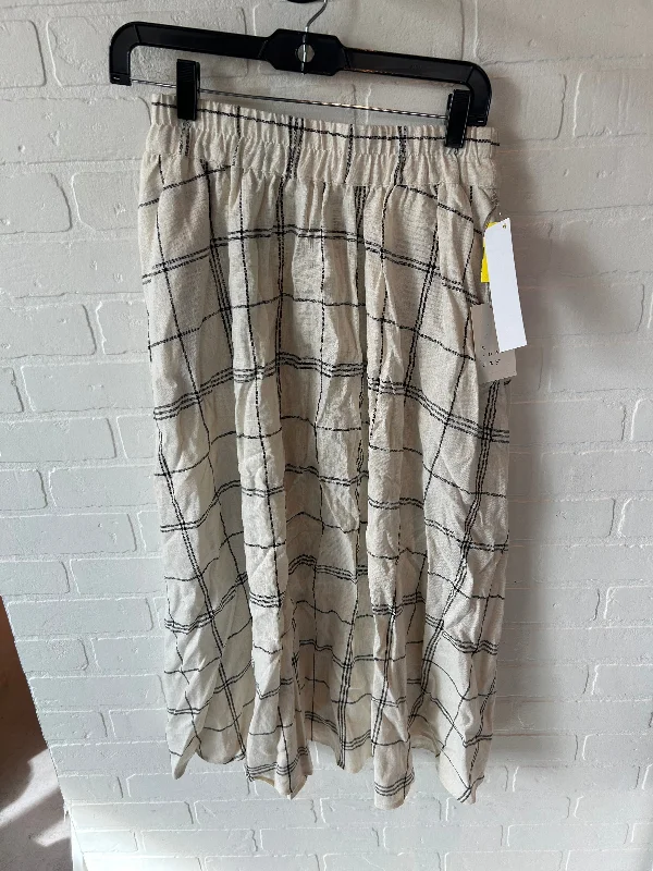 Skirt Maxi By A New Day In Black & Cream, Size: 0 Comfortable Maxi Look