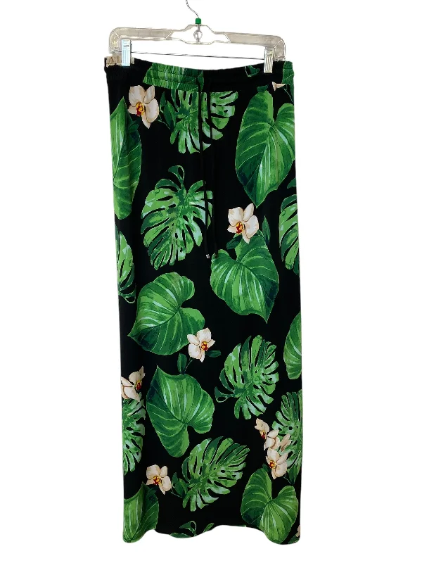 Skirt Maxi By White House Black Market In Black & Green, Size: Xl Slim-fit Maxi Skirt