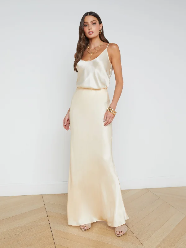 Zeta Maxi Skirt V-neck Maxi Skirt