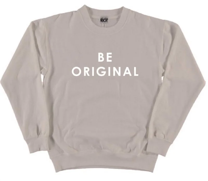 Be Original Sweatshirt in Grey Shirt Dress Casual