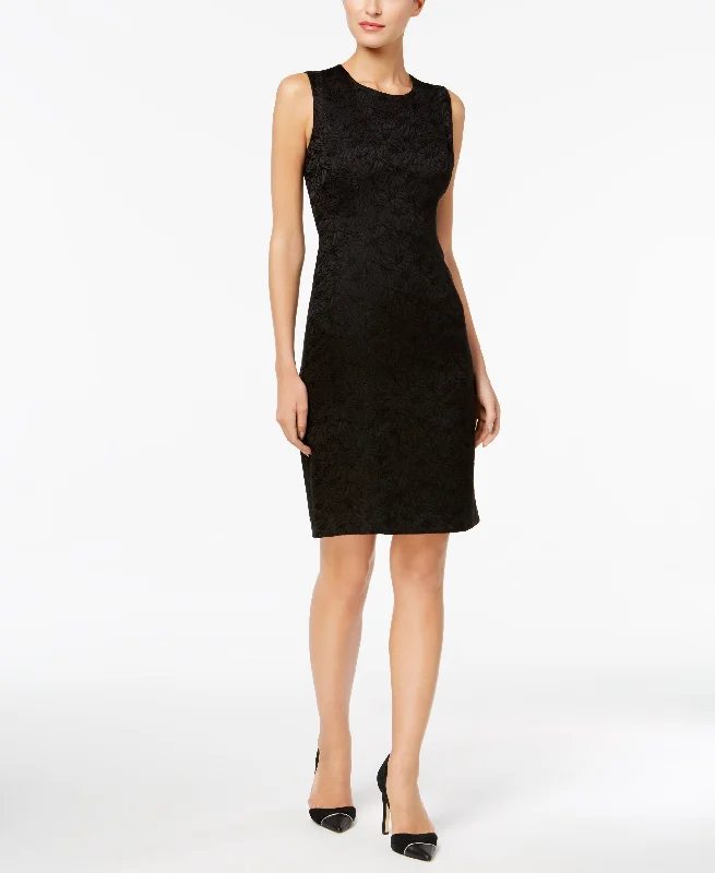 Calvin Klein Jacquard Sheath Dress Stylish unclassified dresses