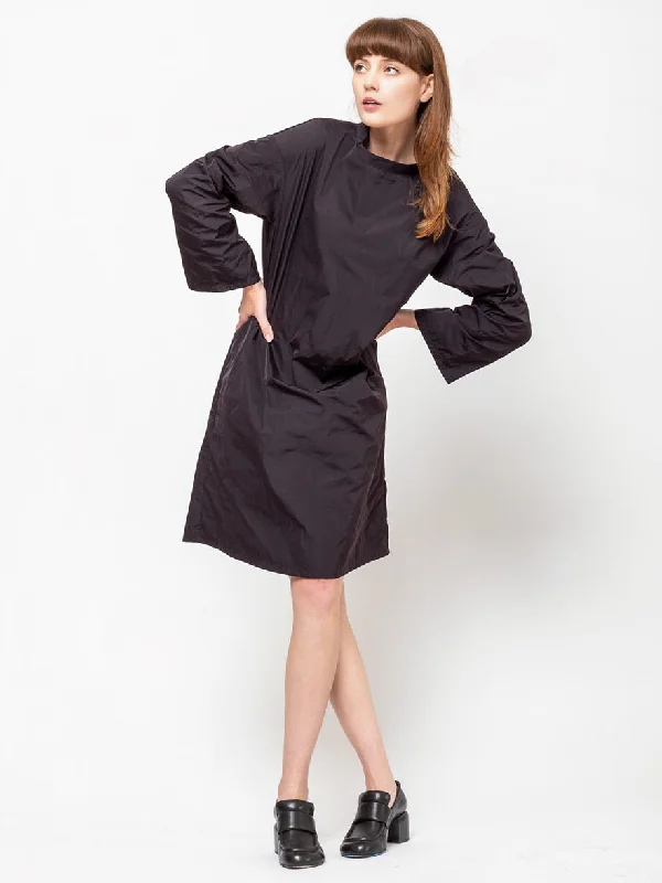 Shirt Dress - Aubergine Stylish Shirt Dress