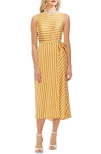 Striped Tie-Side Dress Comfortable unclassified dresses