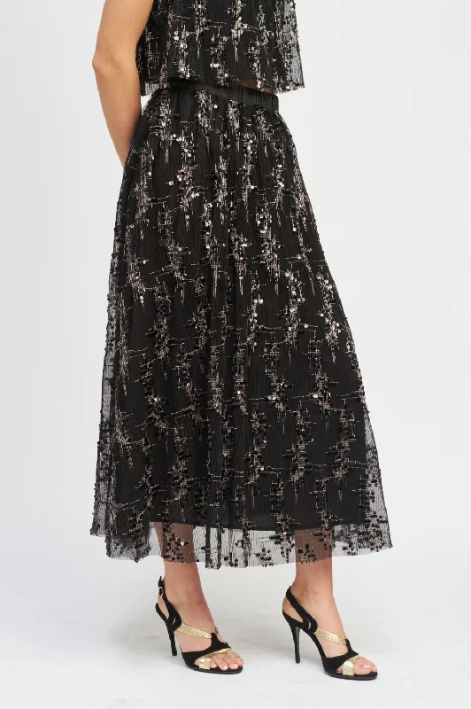 Sync Midi Skirt Flared Midi Skirt