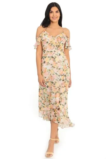 Multi Print Floral Dress Flattering floral dresses for all body types