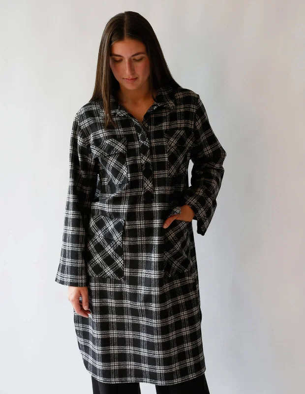 The Maker's Atelier Overshirt Button-down Shirt Dress