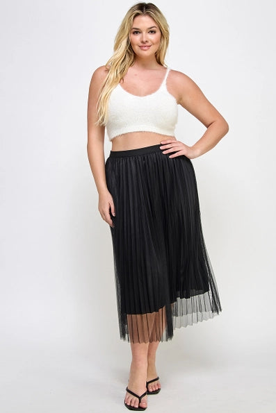 Tulle A-Line Midi Skirt Summer Midi Skirt