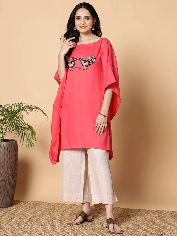 Peach Kaftan Kurta - Chidiya Petite unclassified dresses