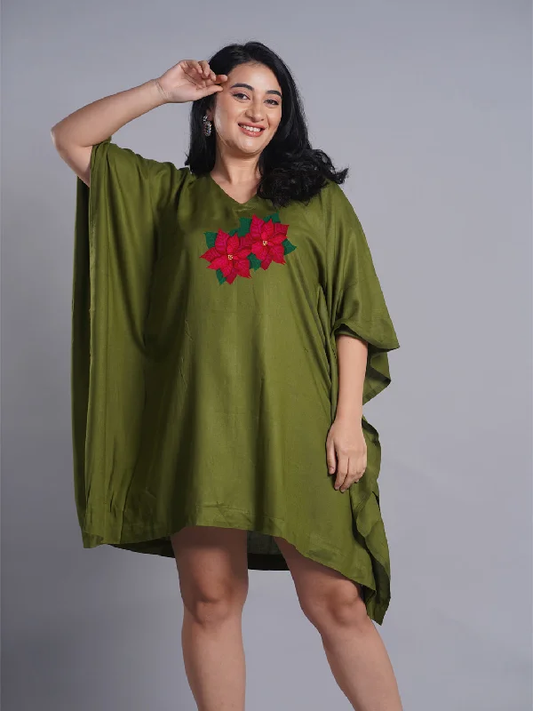 Green Rayon Kaftan - Setia Sexy unclassified dresses