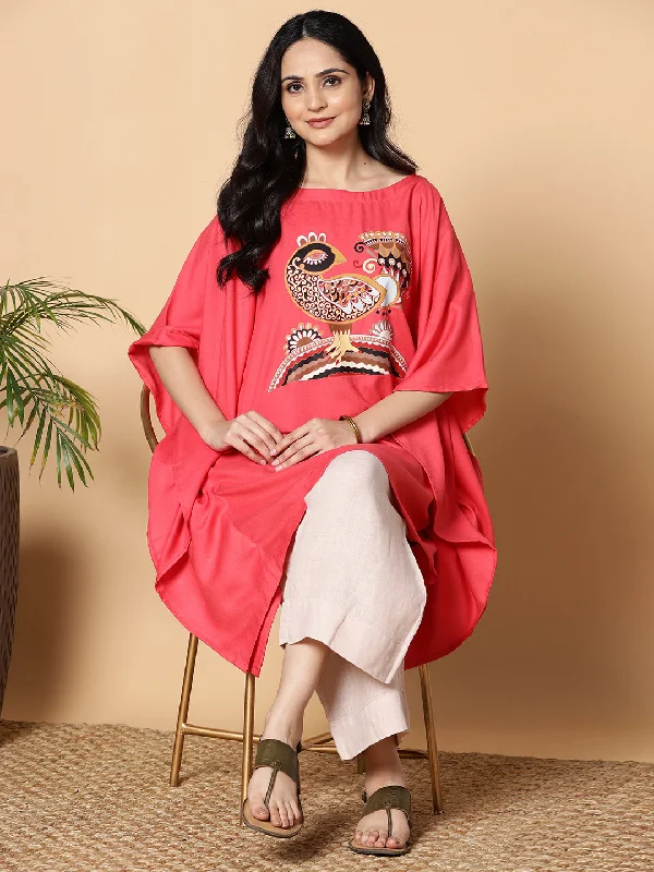 Peach Kaftan Kurta - Birdie Bodycon unclassified dresses