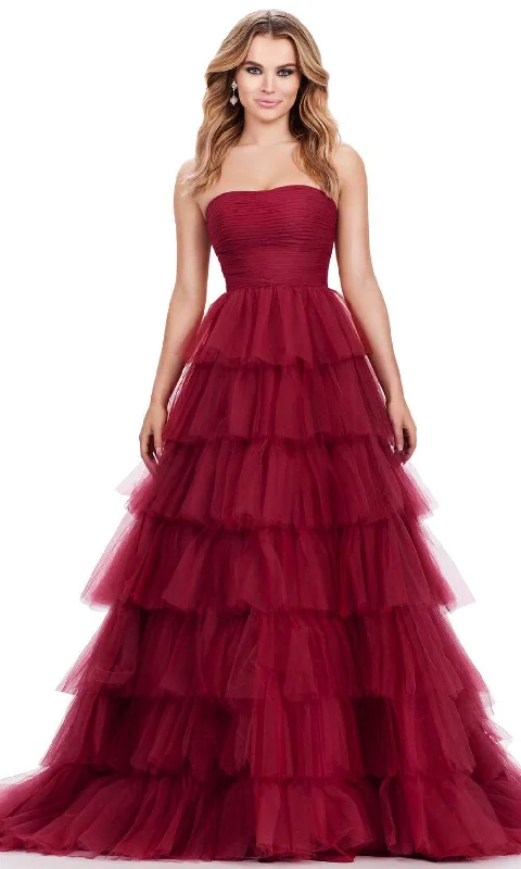 Ashley Lauren 11621 - Tulle Tiered Prom Dress Tulle Dress Look