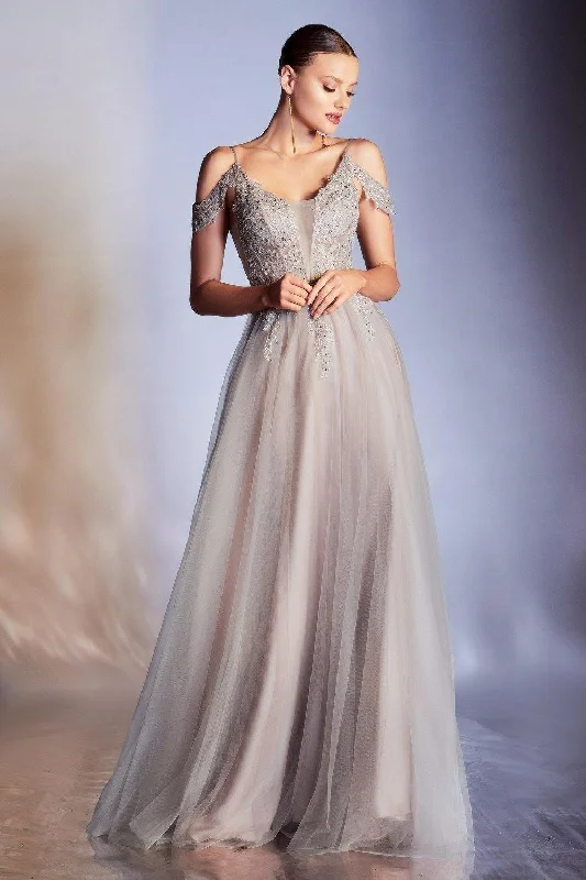 Cinderella Divine S407 Prom Long Layered Tulle Dress Soft Tulle Dress