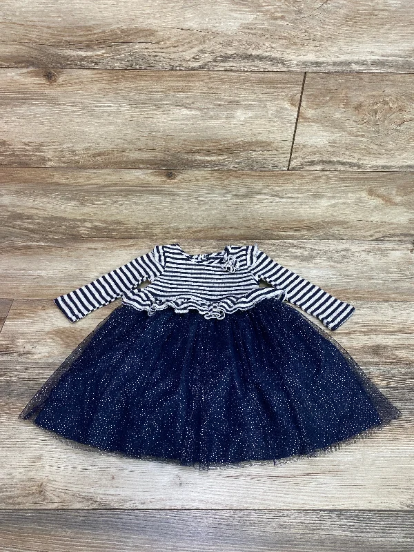 Samara Striped Tulle Dress White/Navy sz 2T Tulle Dress Trend