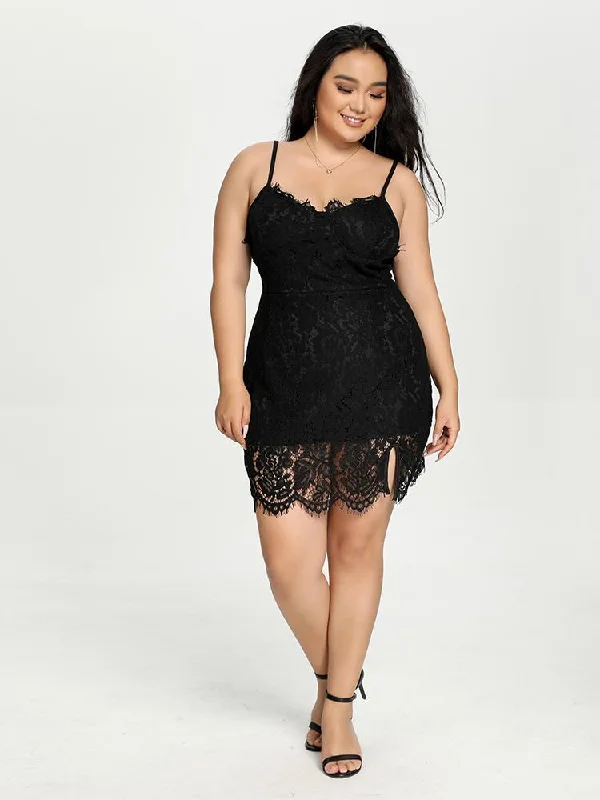 Lace Backless Cami Dress Lace Dress Classic