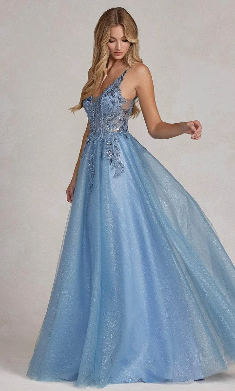 Nox Anabel E1125 - Glittered Tulle Prom Dress Fluffy Tulle Dress